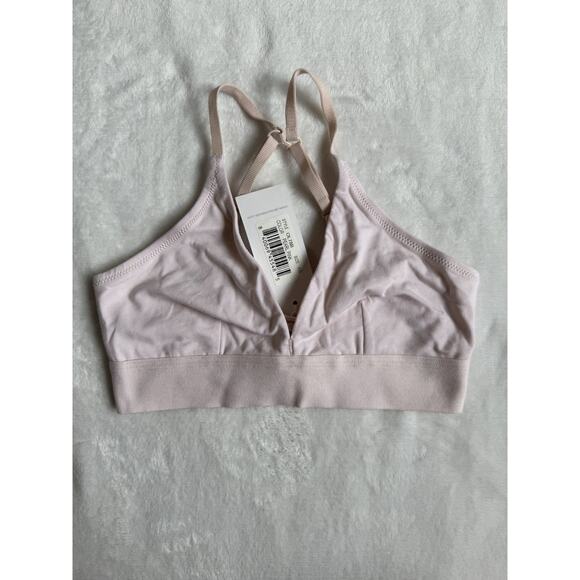 Skin Worldwide Other - Skin Worldwide Organic Pima Cotton Gracelynne Bralette Size XS Pearl Pink NWT